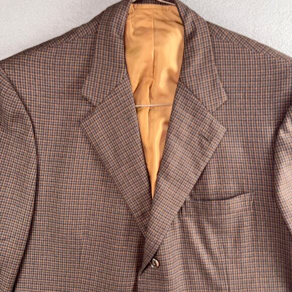 Brioni Senato Italy 100% Wool Brown 3 Button Single Breast Blazer Jacket 44 R - Picture 3 of 13